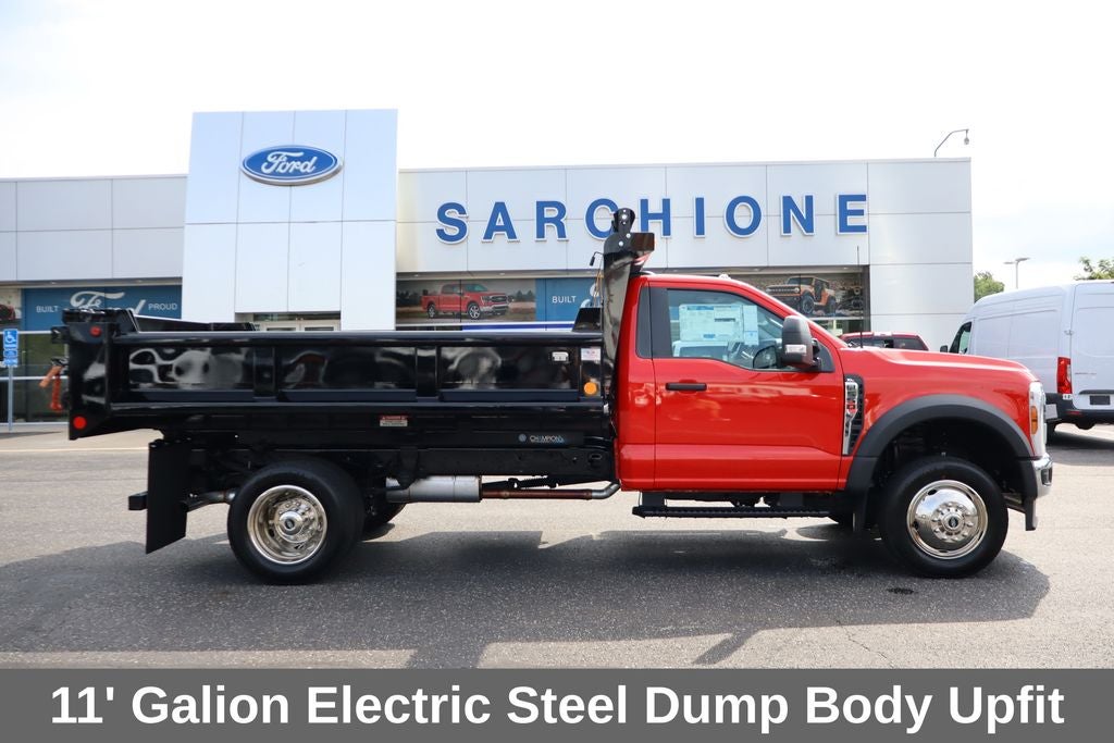 2026 Ford F-550SD XL DRW Chassis in Race Red — front three-quarter view