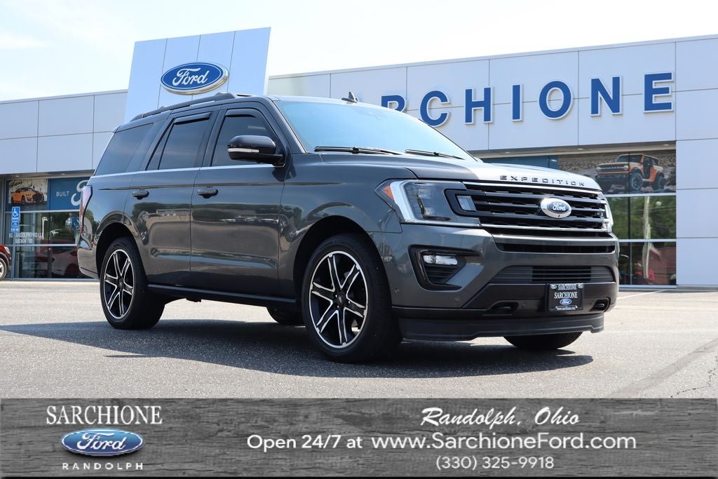 2020 Ford Expedition Limited Stealth Edition in Magnetic Metallic — front three-quarter view