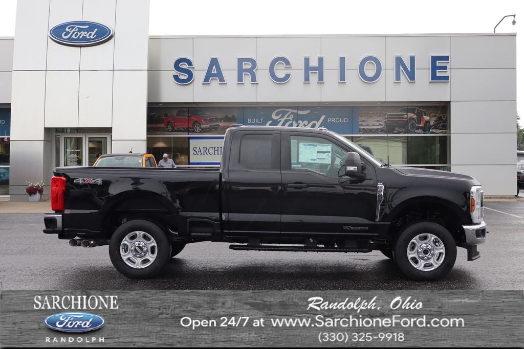 2026 Ford F-250SD XLT in Agate Black Metallic — front three-quarter view