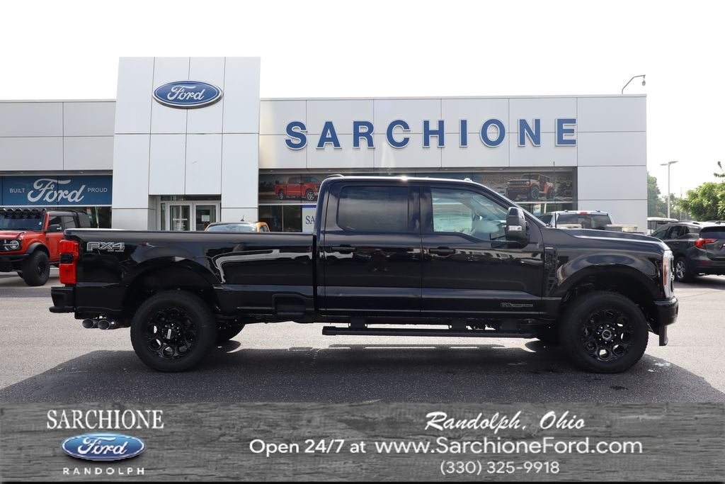 2026 Ford F-250SD Lariat in Agate Black Metallic — front three-quarter view