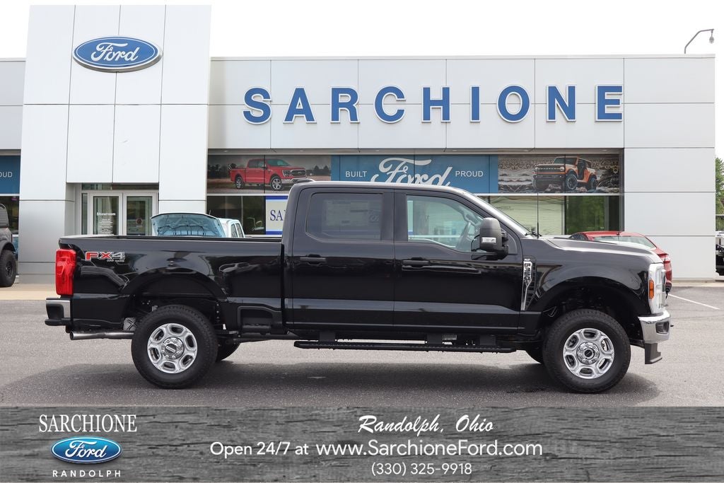 2026 Ford F-350SD XLT in Agate Black Metallic — front three-quarter view