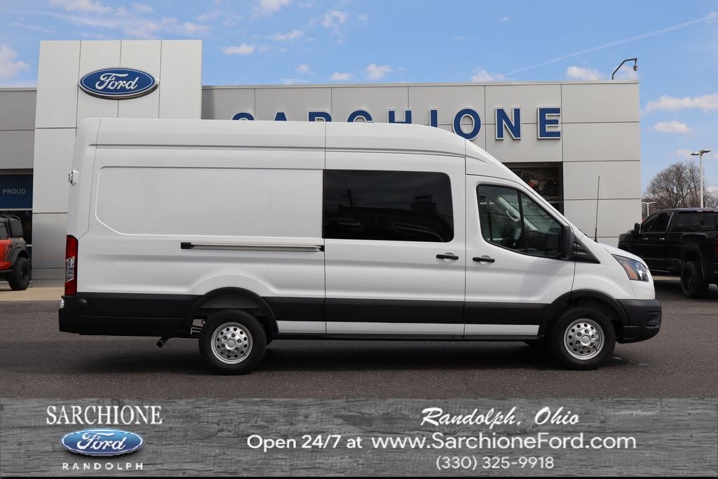2026 Ford Transit-350 HD HR in Oxford White — front three-quarter view