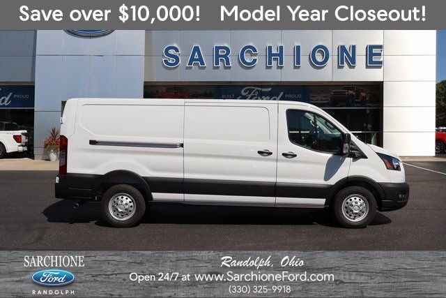 2025 Ford Transit-250 LR in Oxford White — front three-quarter view