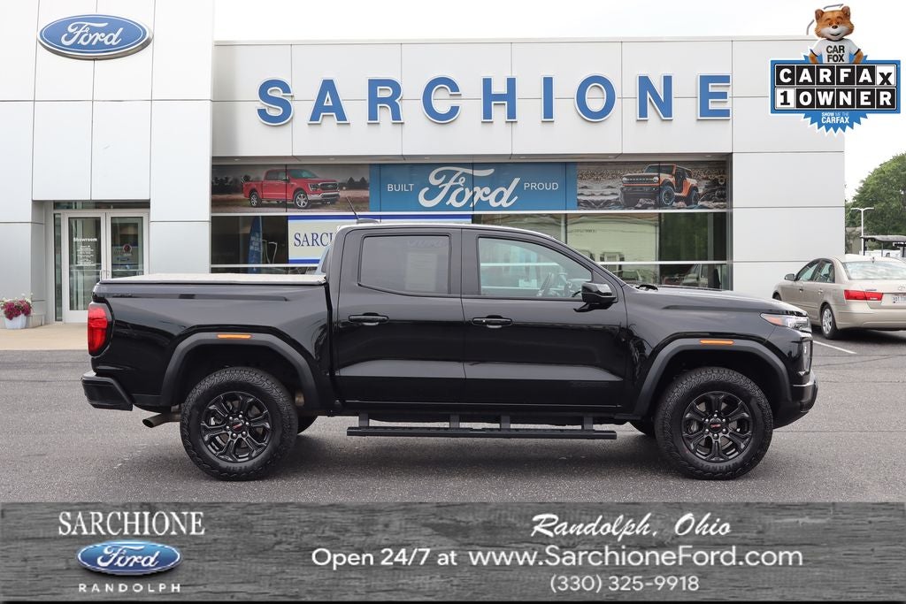 2025 GMC Canyon Elevation in Onyx Black — front three-quarter view