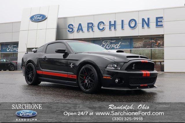 2012 Ford Mustang Shelby GT500 in Black — front three-quarter view