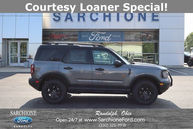 2025 Ford Bronco Sport Badlands in Carbonized Gray Metallic — front three-quarter view